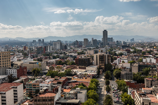 Panorama view of Mexico city