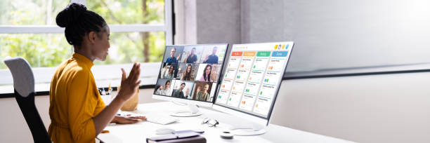 istock Kanban Board Video Call 1387867104