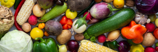 istock Background with fresh autumn vegetables 1387871340