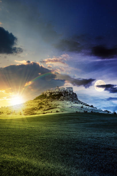 istock day and night time change above castle on the hill 1387872424
