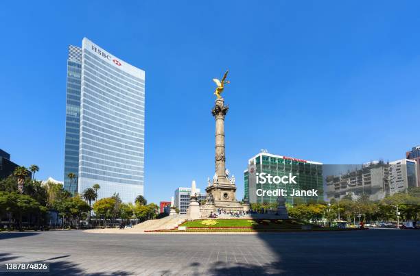 Malaikat Kemerdekaan Di Mexico City Foto Stok - Unduh Gambar Sekarang - Kota Meksiko, HSBC, Hotel - Bangunan publik