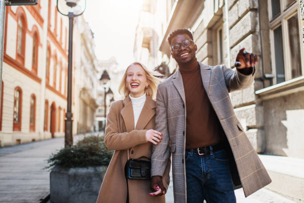 diversity and individuality among young people - human face heterosexual couple women men imagens e fotografias de stock