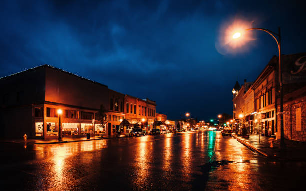 Historic Baker City, Oregon stock photo
