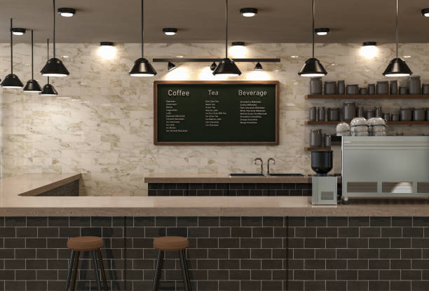 istock cafe interior or coffee shop inside with counter bar 1387901854