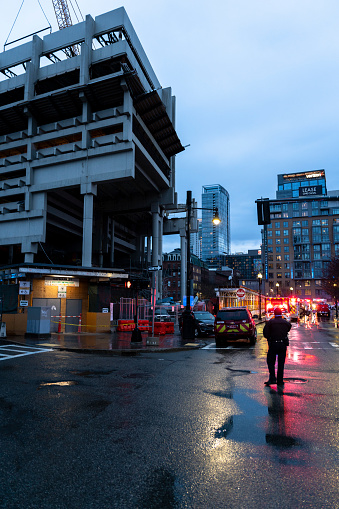A parking garage collapsed over the Haymarket T Station in Boston, one person died.