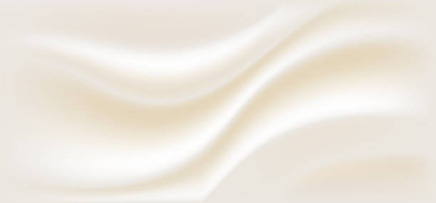 抽象的な生地のしわベージュブラウン滑らかな色の背景テクスチャ贅沢なスタイル - 絹点のイラスト素材／クリップアート素材／マンガ素材／アイコン素材