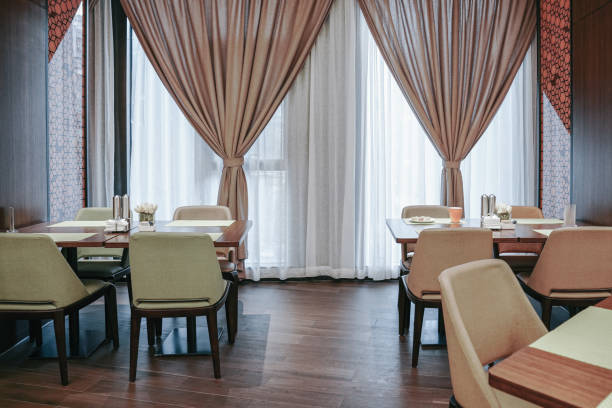 istock Restaurant interior, part of hotel 1387925586
