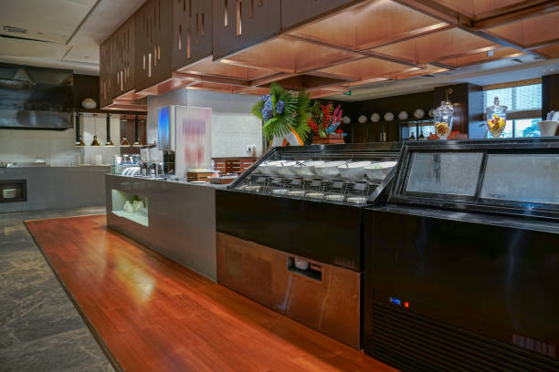 istock Restaurant interior, part of hotel 1387926257