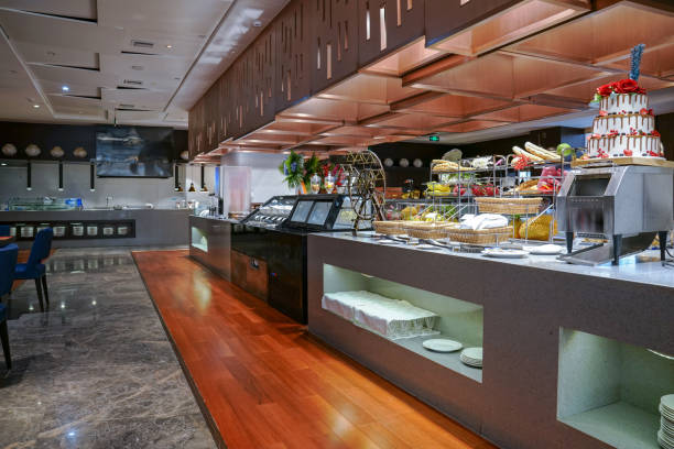 istock Restaurant interior, part of hotel 1387926277