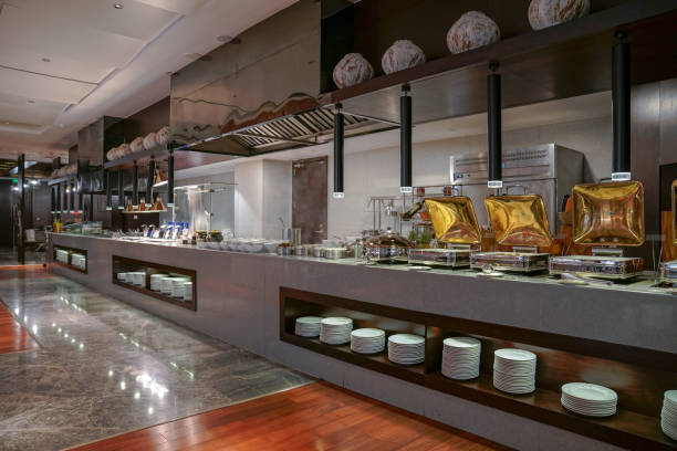 istock Restaurant interior, part of hotel 1387926406