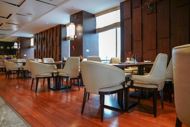 istock Restaurant interior, part of hotel 1387927745