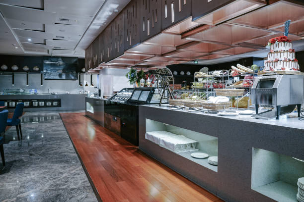 istock Restaurant interior, part of hotel 1387928576
