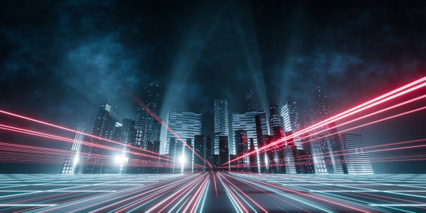 istock 3d rendering futuristic city illustration. 1387934897