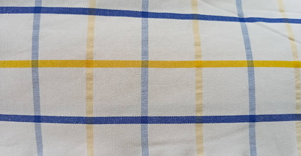 istock Blue And White Strip On White Cloth 1387935097