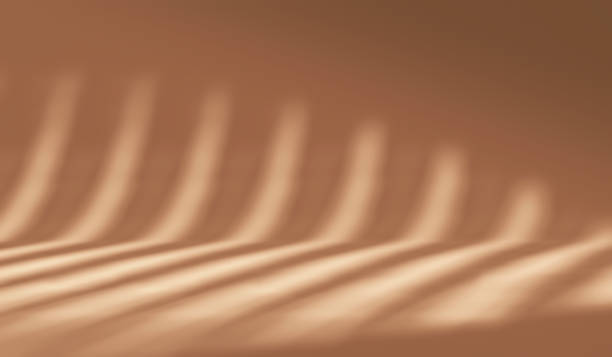 Abstract blurred sunlight shadow texture background of minimal template natural summer architecture backdrop or sun light exterior art wallpaper pattern and empty product mockup on window silhouette.