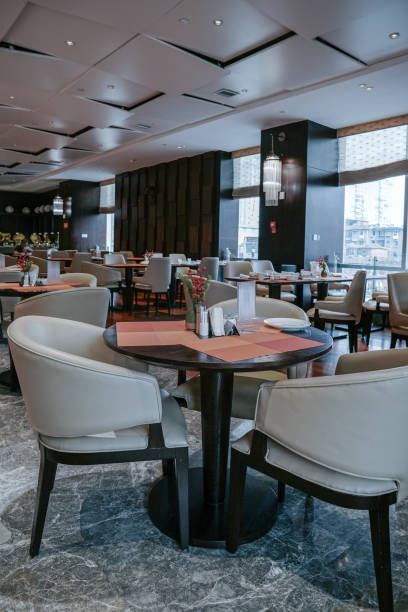 istock Restaurant interior, part of hotel 1387936088