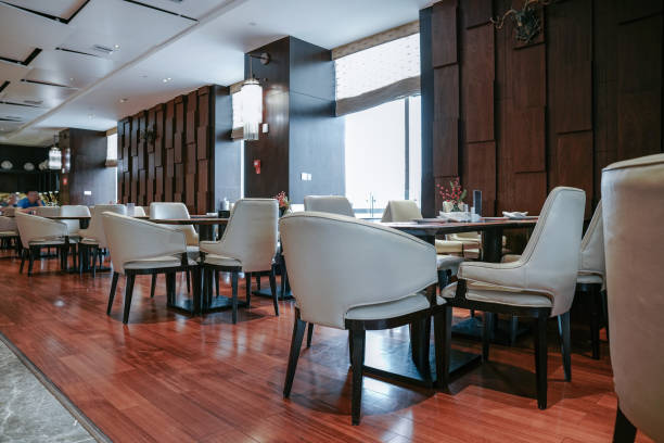 istock Restaurant interior, part of hotel 1387936195