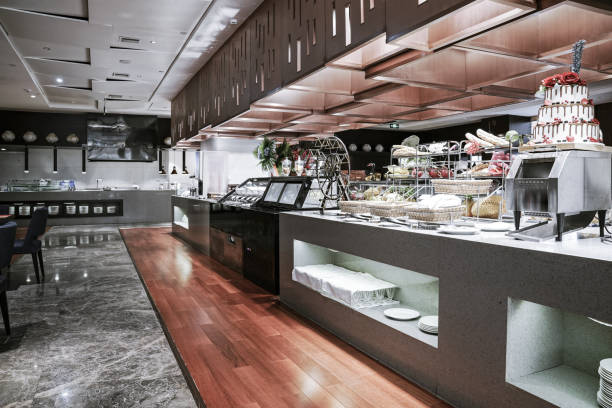 istock Restaurant interior, part of hotel 1387938063