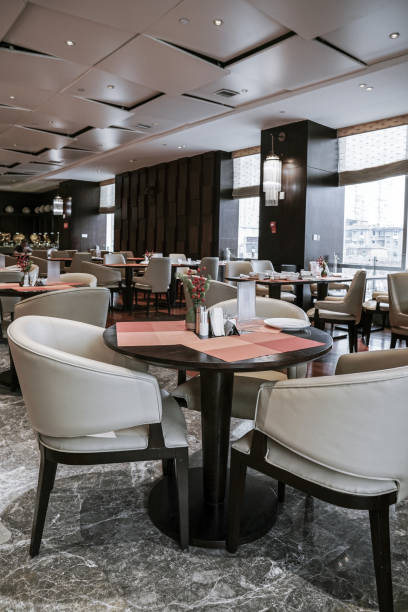 istock Restaurant interior, part of hotel 1387939247