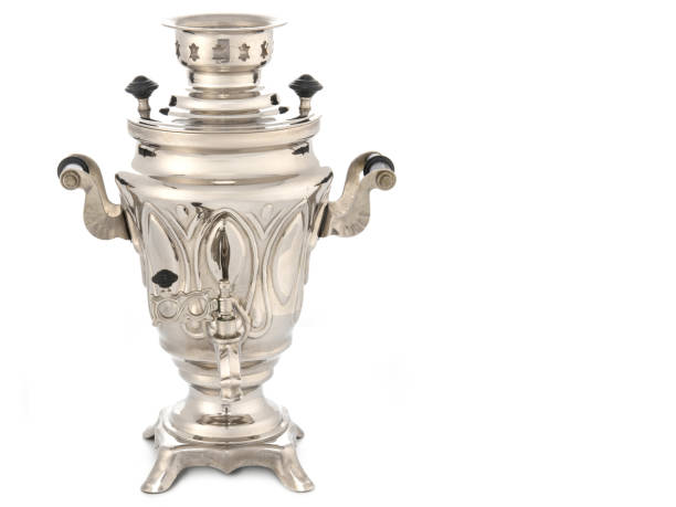 istock Traditional Russian Teapot samovar isolated on white background 1387939340