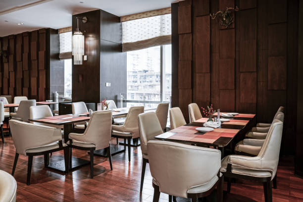 istock Restaurant interior, part of hotel 1387941291