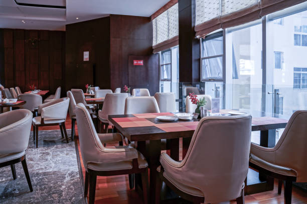 istock Restaurant interior, part of hotel 1387941456