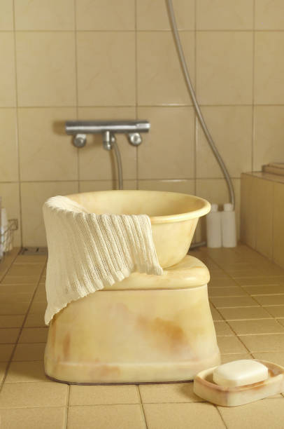 istock Soap, Washbowl & Towels in the Bathroom 1387941710