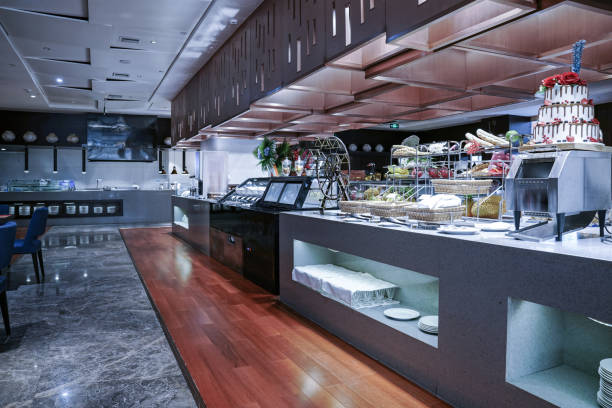 istock Restaurant interior, part of hotel 1387942700