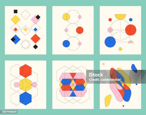 Abstract Shapes Modules Abstract Shapes Backgrounds Collection Stock Illustration - Download ...