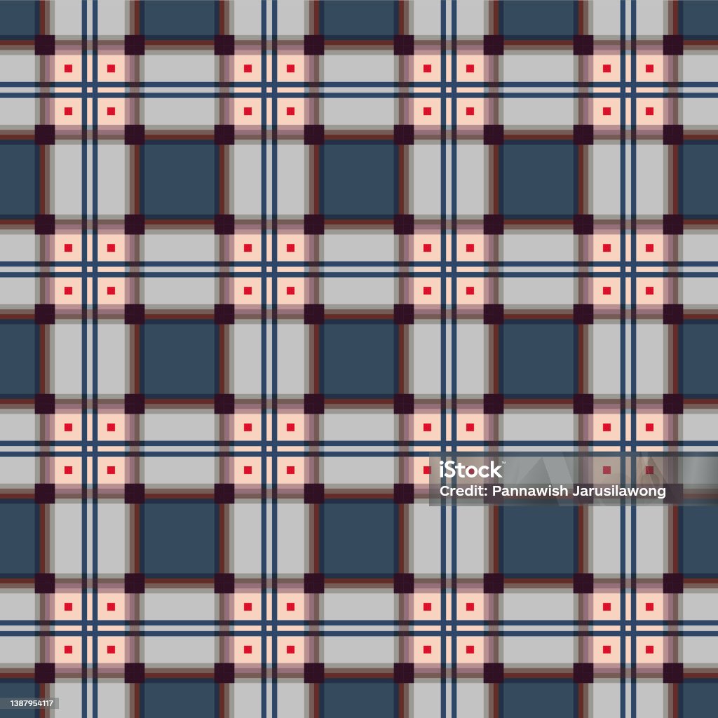 Japanese Square Pattern Japanese Square Plaid Vector Seamless Pattern Stock Illustration ...