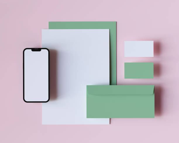 Branding identity stationery template