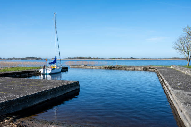 Sailboat in lake Marina