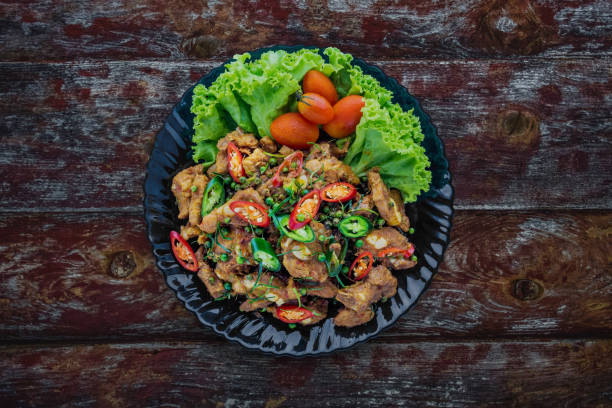 istock Spicy stir fried Pork Ribs 1387959290