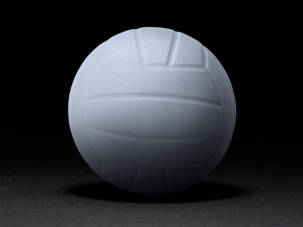 istock Volleyball on a black background 1387960100