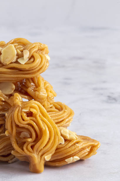 istock Homemade chebakias pastries, typical Moroccan sweets with honey 1387960337