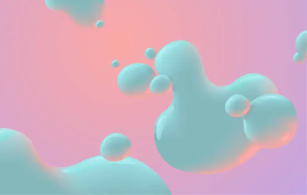 Vector illustration of 3d blobs