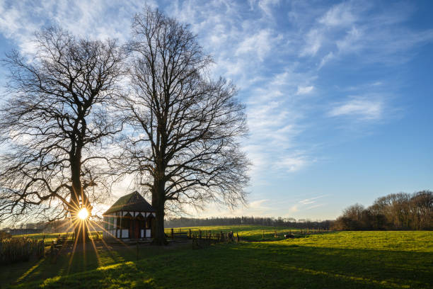 istock Chapel against sunrise, Bergisch Gladbach, Germany 1387963385