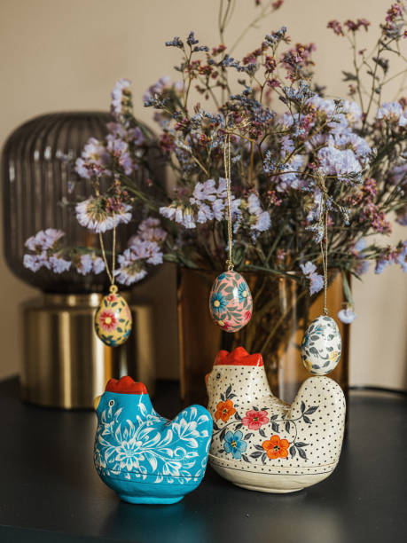 istock Easter egg decotarions at home interior detail 1387963450