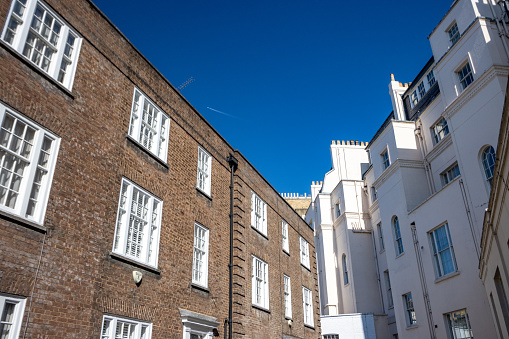 Wilton Row Mews in Belgravia, London. These mews houses are very desirable and extremely expensive. They are located right next to Grosvenor Crescent Mews, the most expensive residential street in the UK where an average house costs £16.9m.