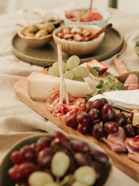 istock Cheese and meat cold cuts platter tapas food still life 1387969312