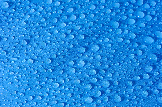 Abstract collage of color images with water drops