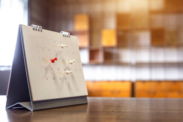 istock Calendar Event Planner , business schedule planning appointment meeting concept . 1387983303