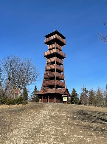 A walk in the mountains to the lookout tower