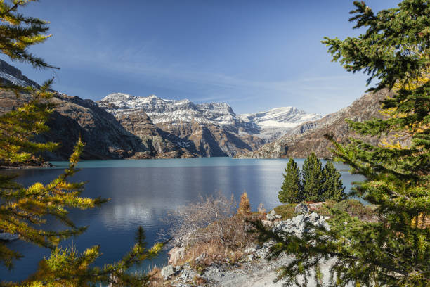 istock Emosson lake in autumn, Valais (Wallis), Switzerland 1387985528