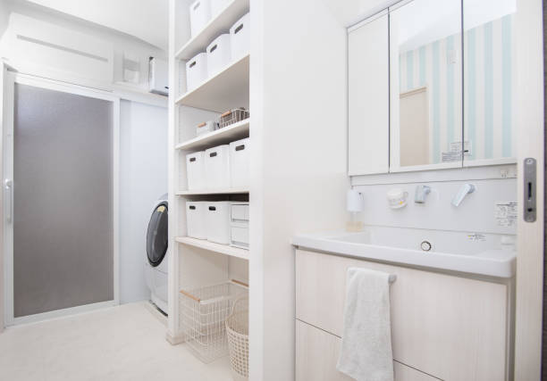 istock Clean and tidy washroom 1387985791
