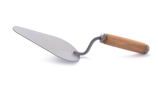 istock Trowel isolated at white background. Mason tool on white 1387990660
