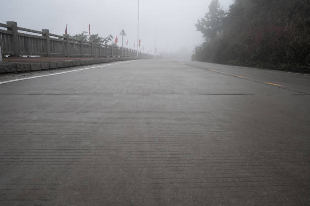 istock A road shrouded in fog 1387996082