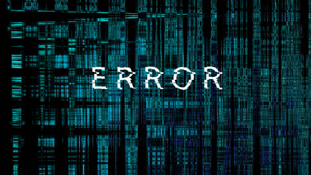 Glitch background. System crash. Broadcast error. Technical problem. 3D rendering. Glitch background. System crash. Broadcast error. Technical problem. Noise texture 3D rendering error message stock pictures, royalty-free photos & images