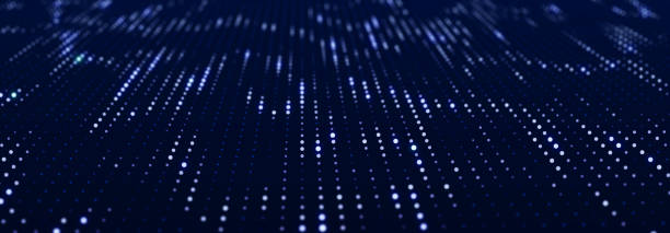 Abstract digital background. Big data stream. The concept of science, technology, business, space. 3d rendering