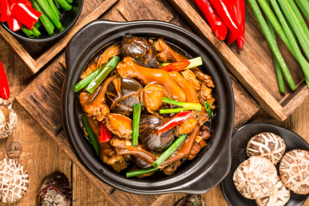 istock Chinese food: a plate of braised goose paw 1388000023
